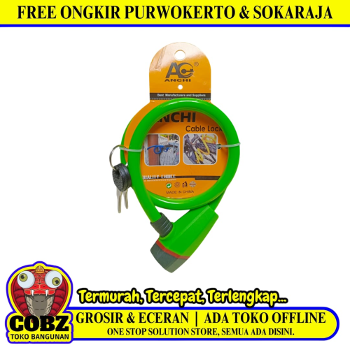 ANCHI Gembok Sepeda Pengaman Anti Maling Model Bicycle Lock