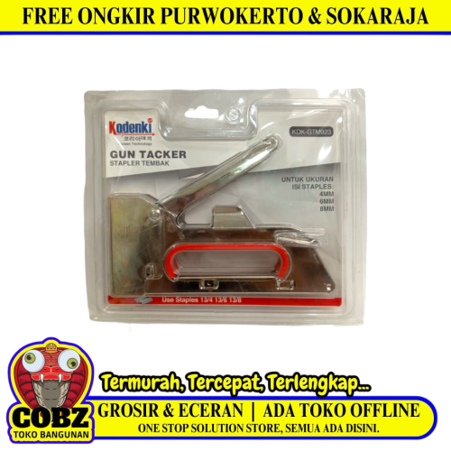 4 MM - 8 MM / KODENKI GTM923 Guntacker Stapler Staples Hekter Tembak