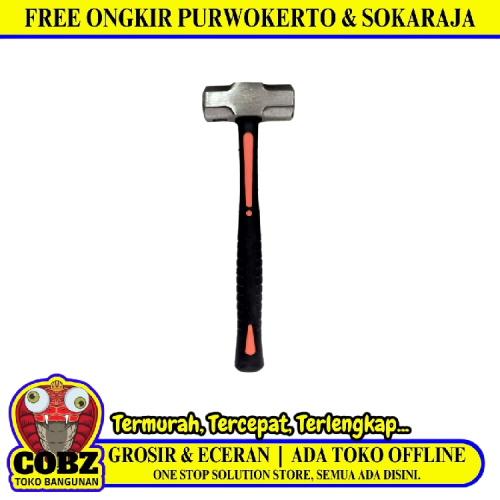3 LB / CARL SCHLIEPER Palu Martil Bodem Batu Sledge Hammer Gagang Karet