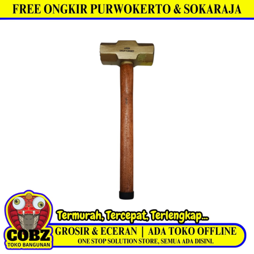 3 LB / VIPER ISO-9002  Palu Martil Bodem Batu Sledge Hammer Gagang Kayu