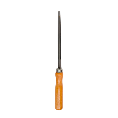 4 IN / YO-ZURI Kikir Besi Asah Needle Files Segitiga Gagang Bahan