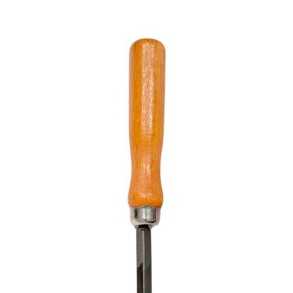 4 IN / YO-ZURI Kikir Besi Asah Needle Files Segitiga Gagang Bahan