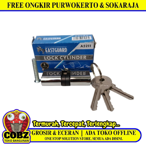 EASTGUARD Silinder Anak Kunci Pintu Aluminium + Jumlah Kunci Set