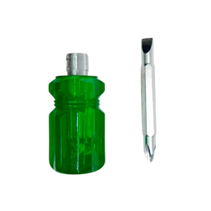 1 1/2 IN / COBZ 02 Obeng Screwdriver Two Way Bolak Balik Plus Minus Mini Gagang Bahan