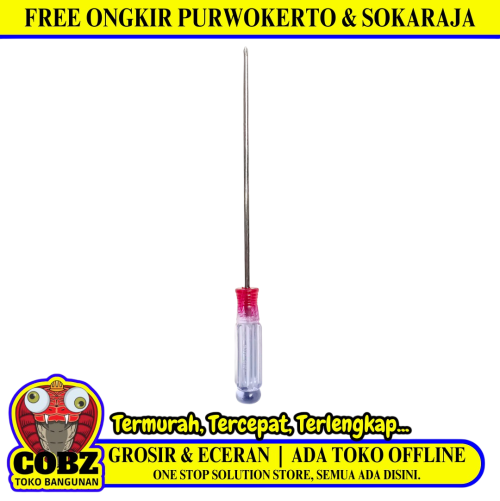 5 IN / GNT CRV Obeng Screwdriver One Way Plus Gagang Bahan