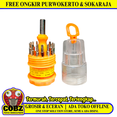 JIALONG Obeng Reparasi Jam HP Komputer Kacamata 14 Pcs Set