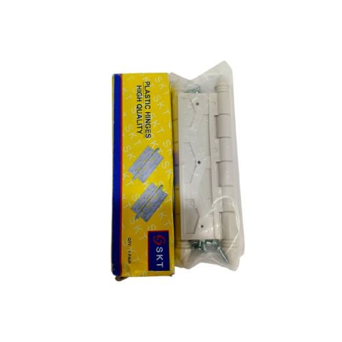 6 IN / SKT Engsel Kupu Kupu Pintu Jendela Hinge Plastik PVC Putih Set