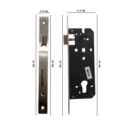 SOLID HP 62.11 BL Handle Door Lock Tarikan Handle Kunci Pintu Besar Set