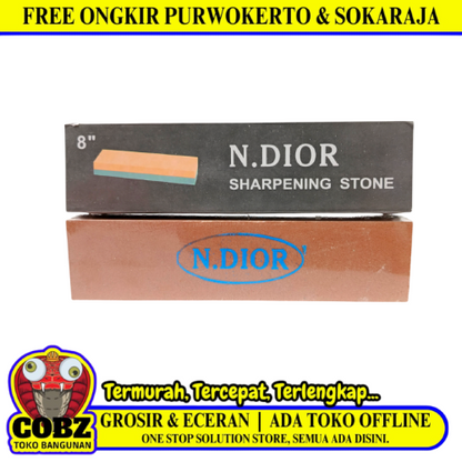 8 IN / N.DIOR Mata Gerinda Batu Gosok Asah Besi Grinding Wheel