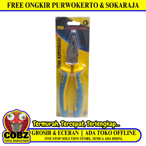 8 IN / CPT NATIONAL Tang Kombinasi Kawat Kabel Combination Pliers