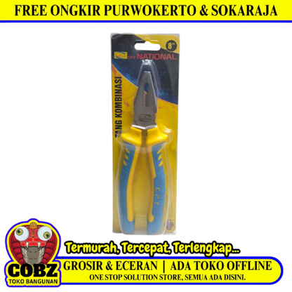 8 IN / CPT NATIONAL Tang Kombinasi Kawat Kabel Combination Pliers