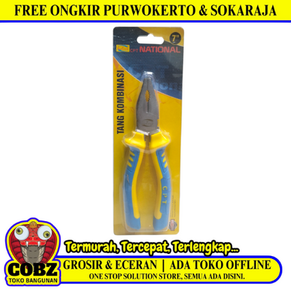 7 IN / CPT NATIONAL Tang Kombinasi Kawat Kabel Combination Pliers