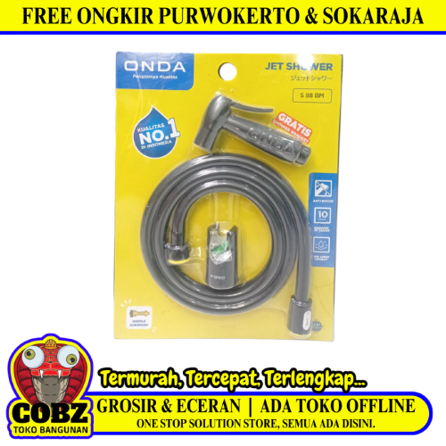 1/2 IN x 120 CM / ONDA S 88 BM Jet Shower Cebok Toilet Plastik PVC Set