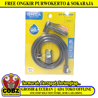1/2 IN x 120 CM / ONDA S 88 BM Jet Shower Cebok Toilet Plastik PVC Set