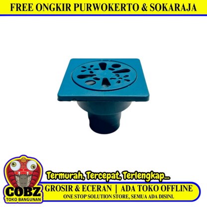 4 IN / TM Saringan Got Leher Panjang Floor Drain PVC Warna