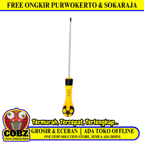 6 IN / ATS CR-V Obeng Screwdriver One Way Plus Gagang Bahan