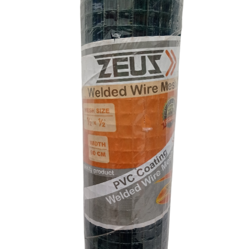 1/2 IN x 1/2 IN x 90 CM x 10 M / ZEUZ Kawat Ram Loket Ayakan Pasir Plastik PVC Roll
