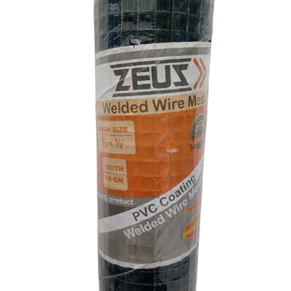 1/2 IN x 1/2 IN x 90 CM x 10 M / ZEUZ Kawat Ram Loket Ayakan Pasir Plastik PVC Roll