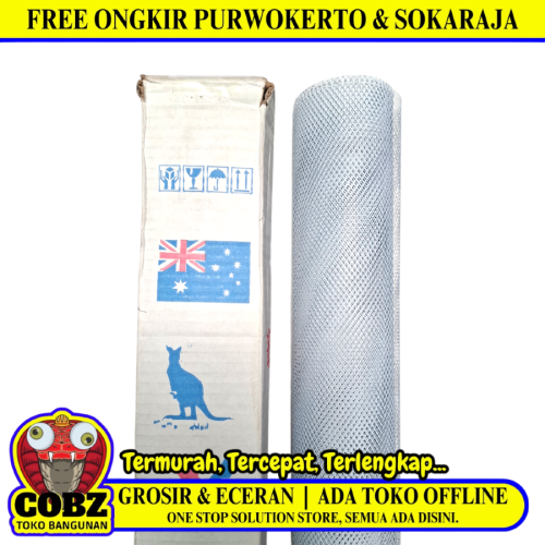 2.5 MM x 5 MM x 100 CM x 10 M / YSK Strimin Nyamuk Parabola Baja Warna Roll