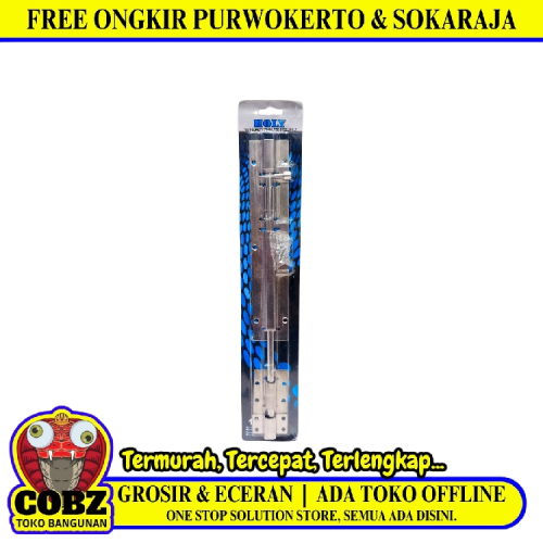 12 IN / HOLY Grendel Kunci Slot Pintu Jendela Stainless