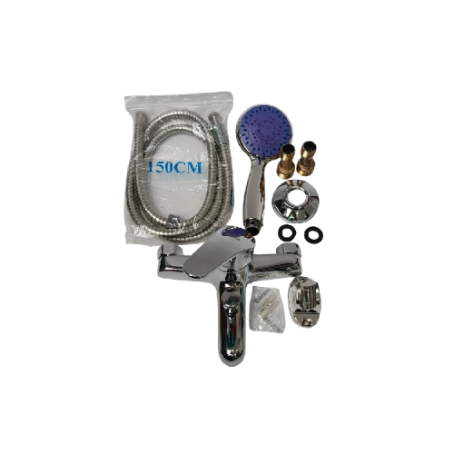 1/2 IN / BANO Kran Shower Panas Dingin Stainless + Selang + Shower Set