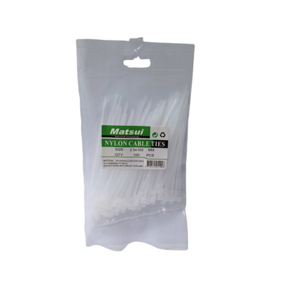 2.5 MM x 100 MM / MATSUI Kabel Cable Ties Tali Ripet 10 CM Warna Pack