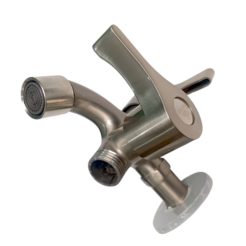 1/2 IN / GRAVINO 5092 Kran Air Cabang Double Shower Mesin Cuci Stainless