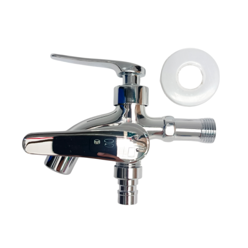 1/2 IN / BELLUCCI C-118B CR Kran Air Cabang Double Shower Mesin Cuci Stainless
