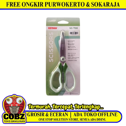 6 IN / KENKO SC-708 Gunting Kertas Kantor Stationary Office Paper Scissors