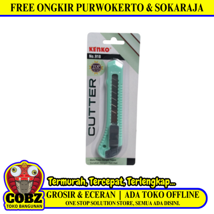 KENKO 918 Pisau Cutter Pemotong Kertas Utility Heavy Duty Blade Besar