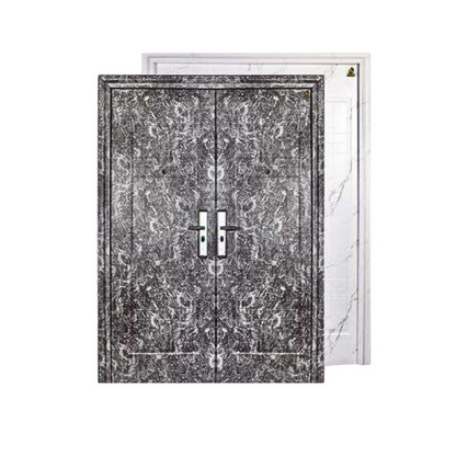 5 CM x 150 CM x 210 CM / FORTRESS MRBL FORT 150.14 DOUBLE Pintu Kamar Mandi Baja Putih Set