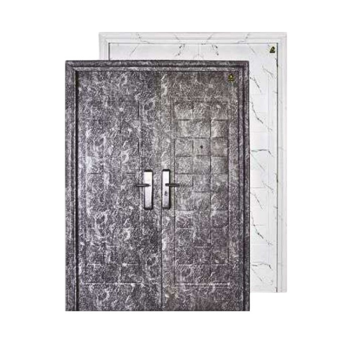 5 CM x 150 CM x 210 CM / FORTRESS MRBL FORT 150.11 DOUBLE Pintu Kamar Mandi Baja Putih Set