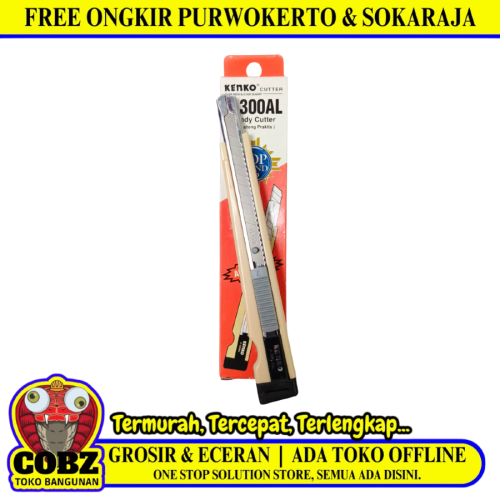 KENKO A-300AL Pisau Cutter Pemotong Kertas Utility Heavy Duty Blade Kecil