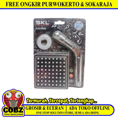 1/2 IN / SKL HJS - 9929 Wall Shower Dinding Kamar Mandi Tanam Tembok Set