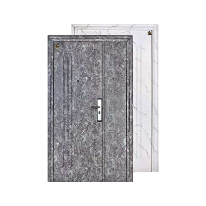 5 CM x 120 CM x 210 CM / FORTRESS MRBL FORT 120.12 MOM & SON Pintu Kamar Mandi Baja Abu Set