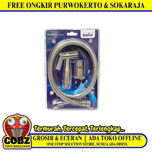 1/2 IN x 120 CM / BANO Jet Shower Cebok Toilet Stainless Set
