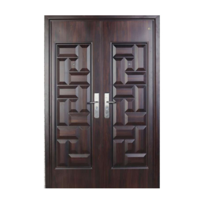 5 CM x 150 CM x 220 CM / FORTRESS PRIME 150.04 DOUBLE Pintu Kamar Mandi Baja Coklat Set