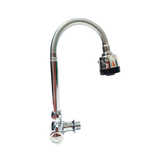 1/2 IN / SKL 6621 Kran Angsa Fleksibel Sink BCP Tembok Stainless