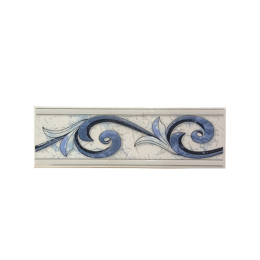 8 CM x 25 CM / COBZ CV574 List Keramik Dinding Kamar Mandi Blue Lembar