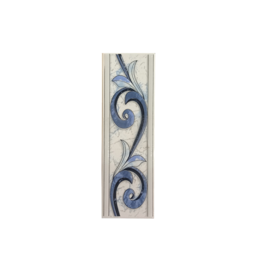 8 CM x 25 CM / COBZ CV574 List Keramik Dinding Kamar Mandi Blue Lembar
