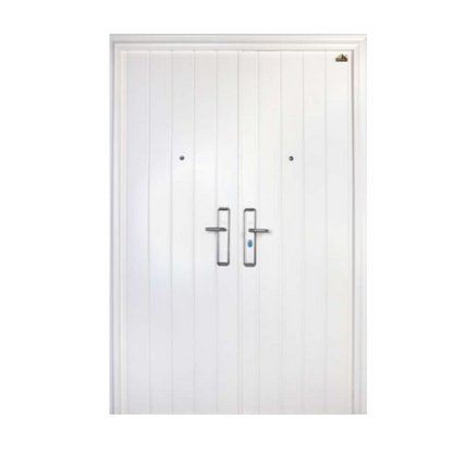5 CM x 150 CM x 220 CM / FORTRESS PRIME 150.02 DOUBLE Pintu Kamar Mandi Baja White Set