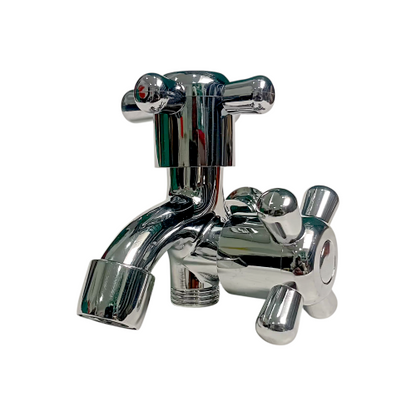 1/2 IN / FAUCET 6035 Kran Air Cabang Double Shower Mesin Cuci Stainless