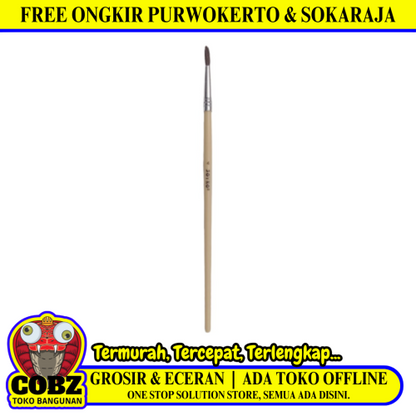 4 MM / JOYKO BR-1  Kuas Lukis Tembok Kayu Besi Air Acyrlic Paint Brush
