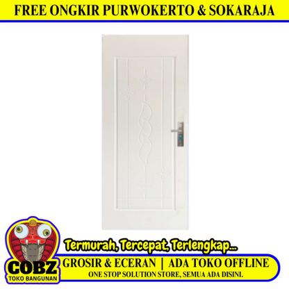 4 CM x 80 CM x 200 CM / FORTRESS METAL 80.04 SINGLE Pintu Kamar Mandi Baja White Set