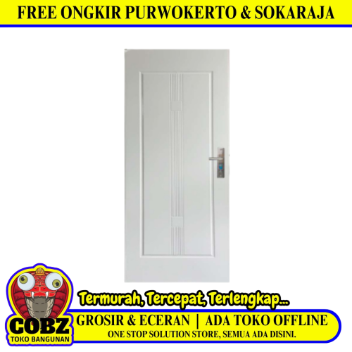 4 CM x 80 CM x 200 CM / FORTRESS METAL 80.05 SINGLE Pintu Kamar Mandi Baja White Set