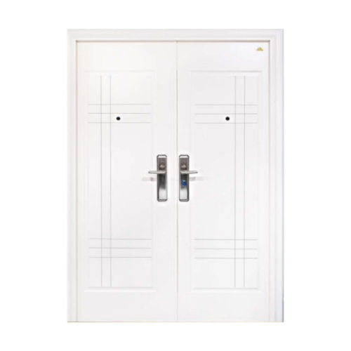 5 CM x 150 CM x 210 CM / FORTRESS FORT 150.13 DOUBLE Pintu Kamar Mandi Baja White Set