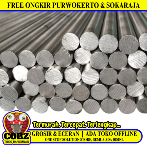 16 MM x 6 M / TM Besi As Bulat Hitam Batang