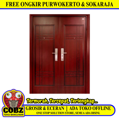 5 CM x 150 CM x 210 CM / FORTRESS FORT 150.13 DOUBLE Pintu Kamar Mandi Baja Warna Set