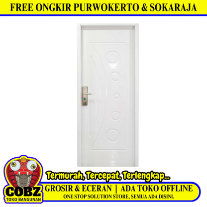 4 CM x 90 CM x 210 CM / FORTRESS URBAN 90.03 SINGLE Pintu Kamar Mandi Baja Warna Set