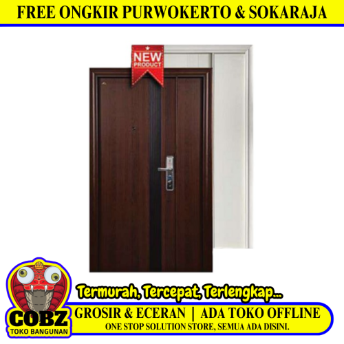 5 CM x 120 CM x 210 CM / FORTRESS FORT 120.17 MOM & SON Pintu Kamar Mandi Baja Warna Set